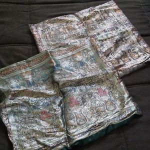 Throw pillow covers from India.